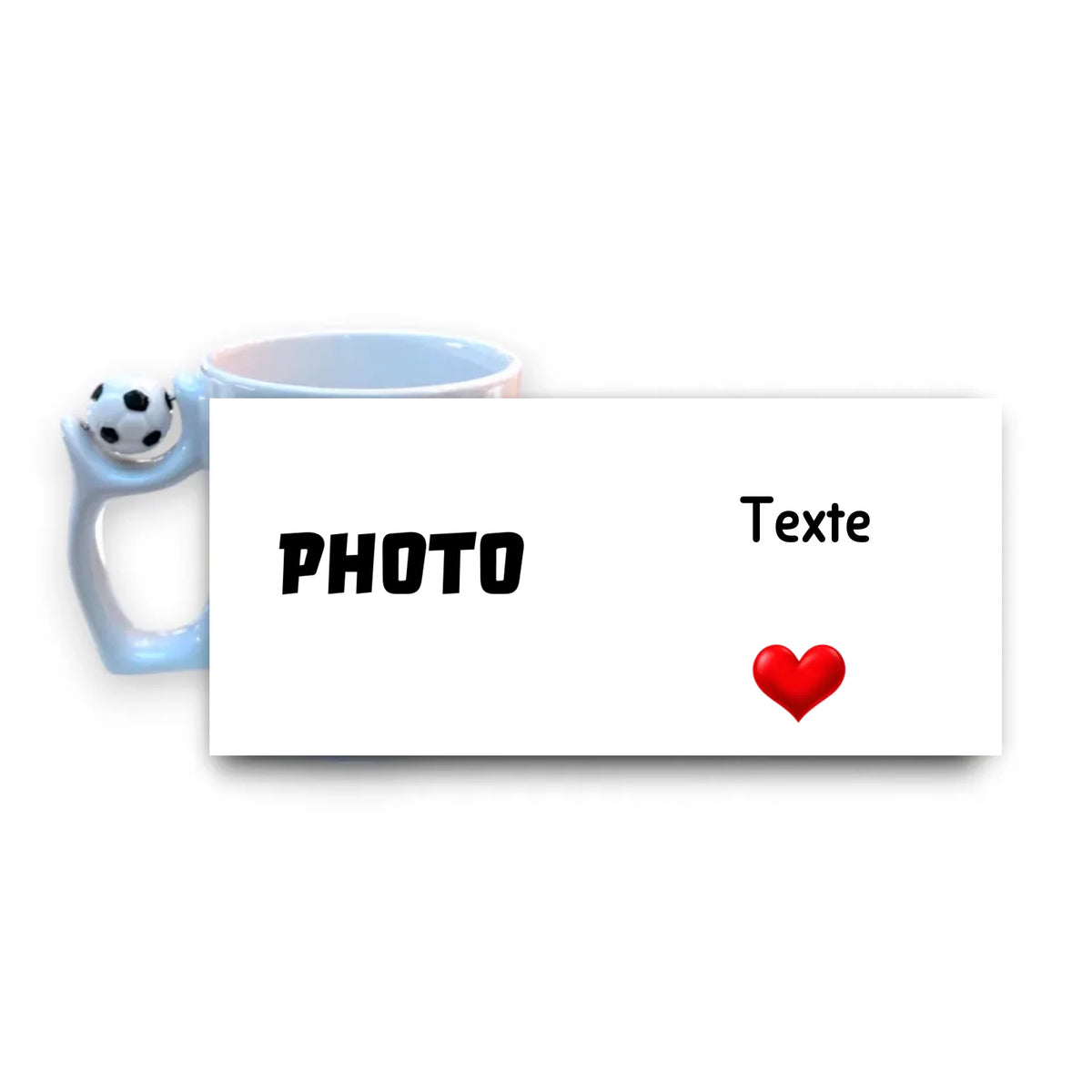Mug foot personnalisé avec photo – cadeau personnalisé Youkka
