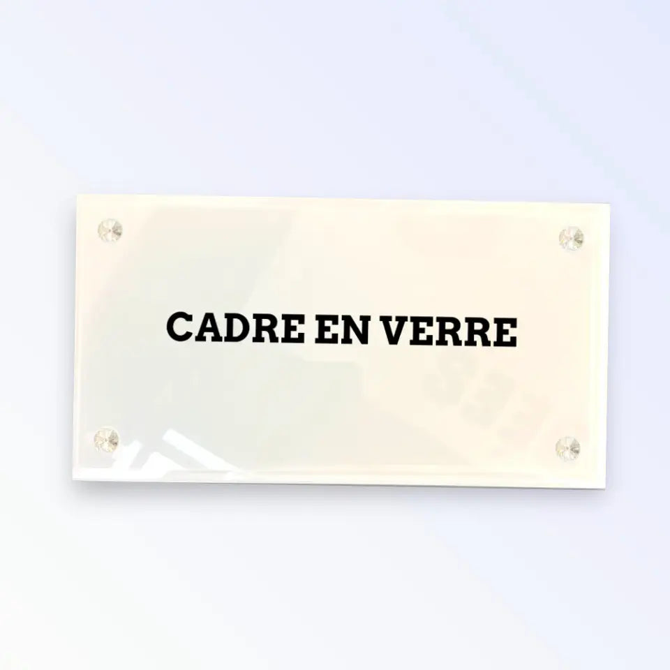 Cadre en verre rectangle