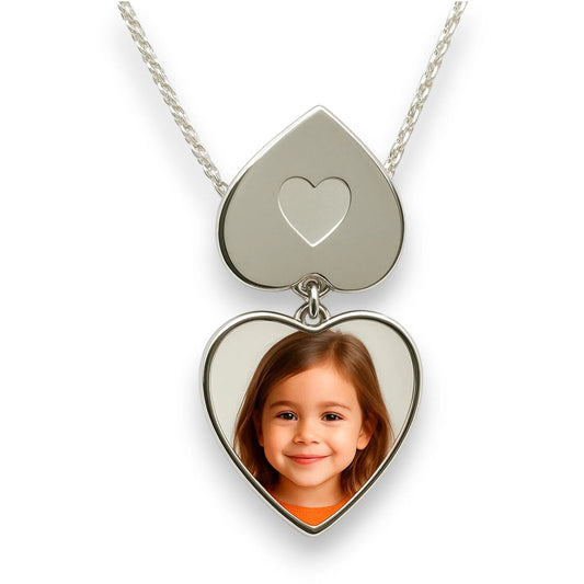 Collier cœur médaillon