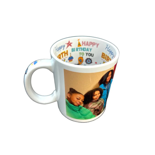Mug motifs (Happy birthday intérieur)