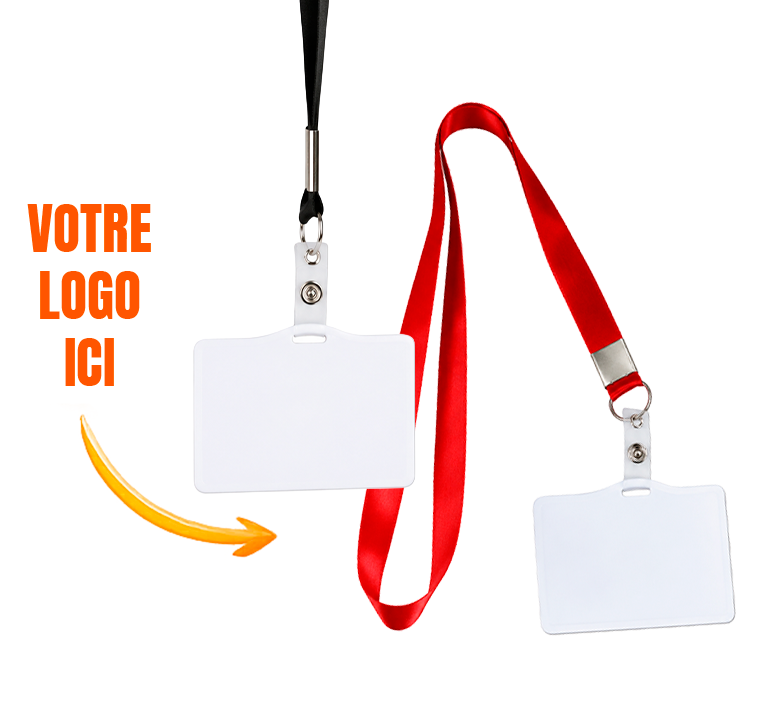 Badge avec tour de cou personnalisé