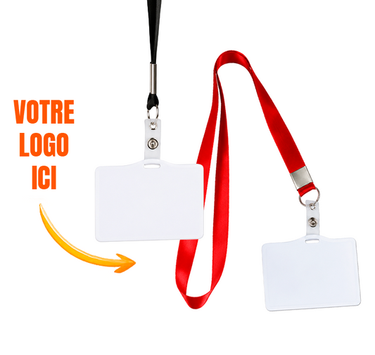Badge avec tour de cou personnalisé