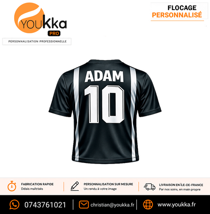 Flocage personnalisé sur maillot de football