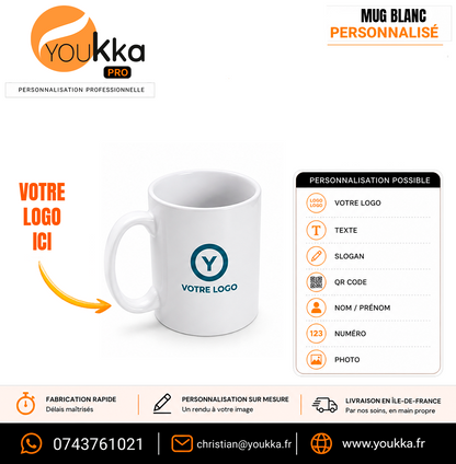 Mug personnalisé avec boîte individuelle