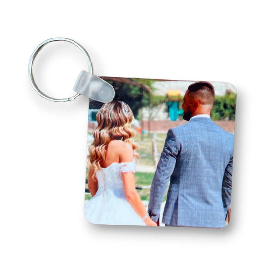 Personalized Double-Sided Photo Keychain