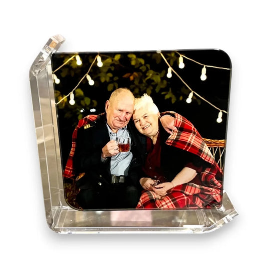 Personalized Glass Photo Frame with Stand