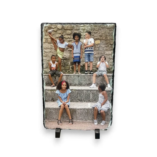Personalized Natural Slate Photo 20x30
