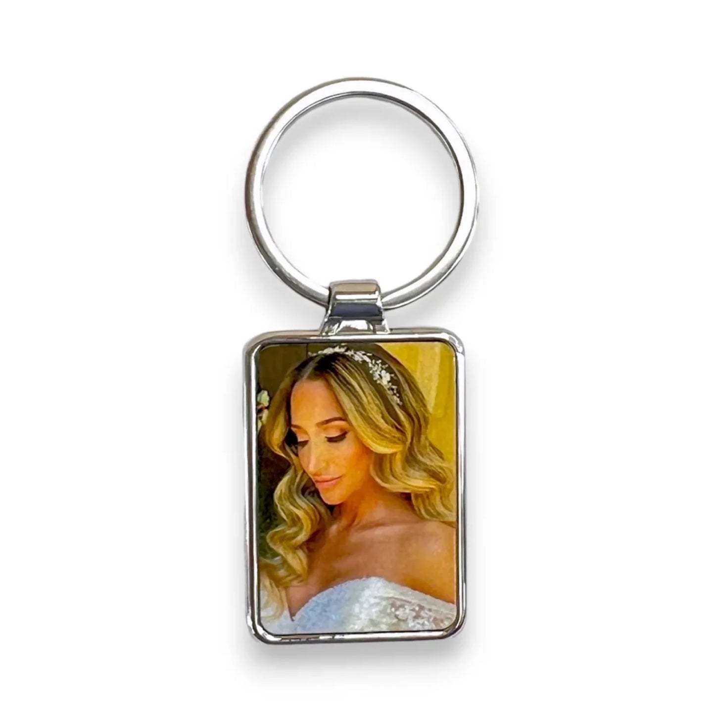 Personalized Rectangle  Keychain