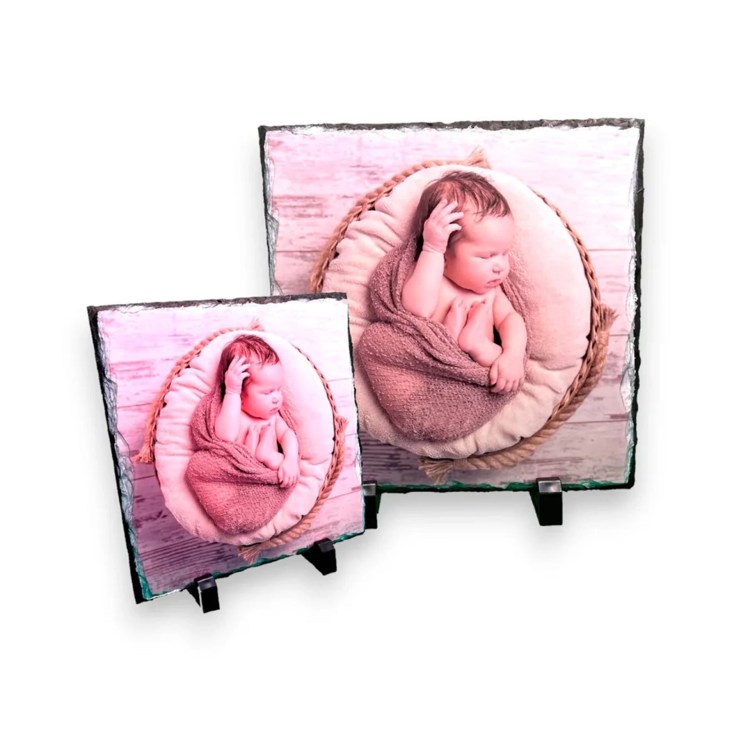 Personalized Square Slate Photo