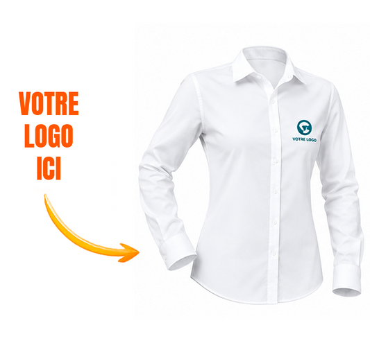 Chemise femme personnalisée cintrée