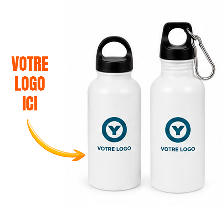 Gourde personnalisée avec bouchon à anse