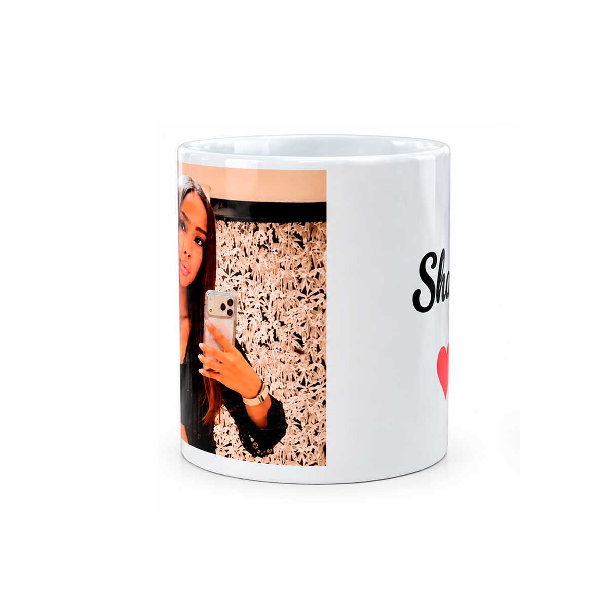 Mug blanc photo et prénom, cadeau personnalisé – Youkka