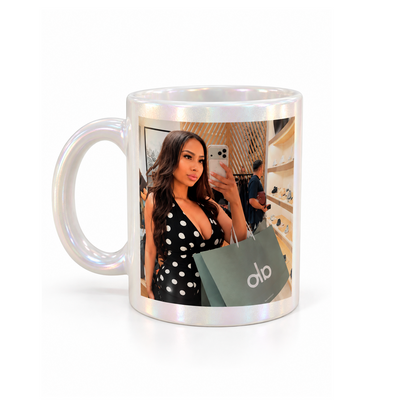 Mug nacré personnalisé avec photo et texte – Youkka