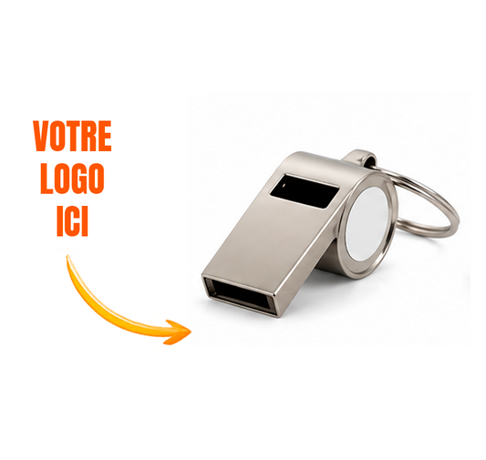 Porte-clé sifflet personnalisé