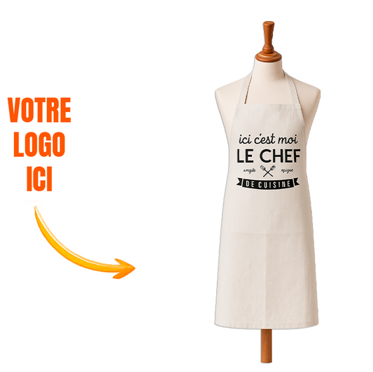 Tablier homme personnalisé imitation chanvre