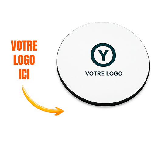 Tapis de souris rond personnalisé