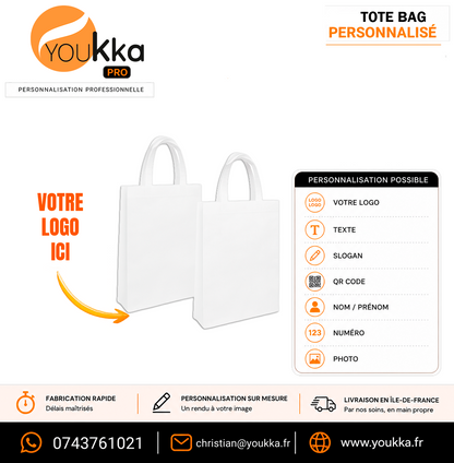 Tote bag personnalisé en tissu